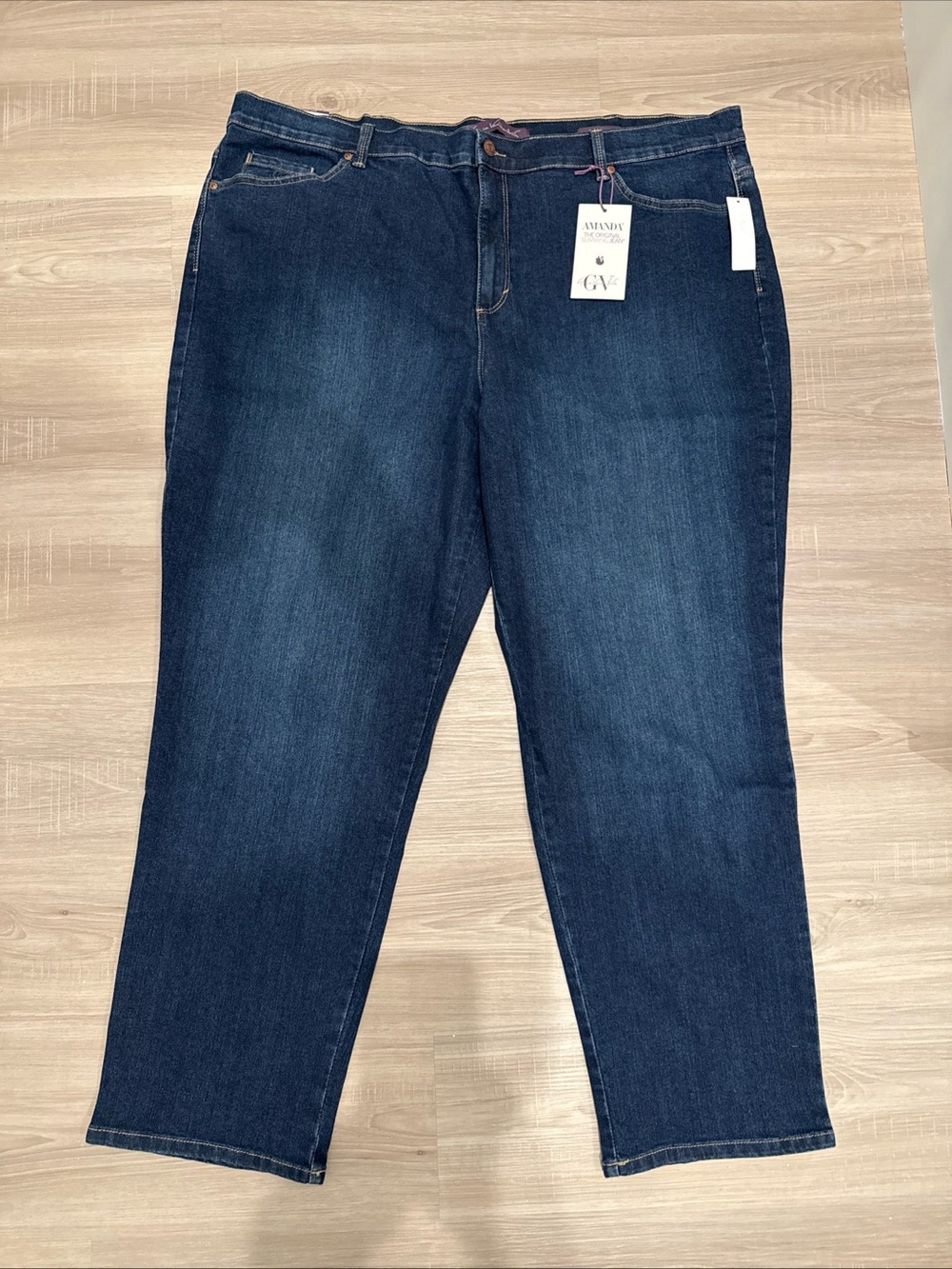 Gloria Vanderbilt Women's Madison Classic Stretch Denim Jeans Size 24w Average